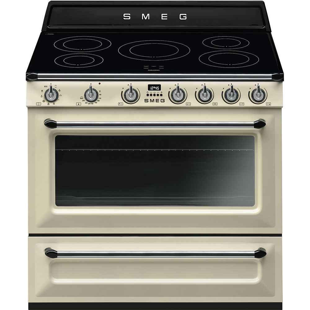 SMEG Victoria TR90 Kochzentrum, Glaskeramik, creme