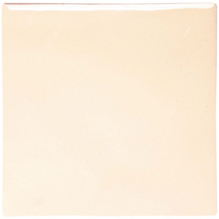 Quadratische beige Keramikfliese, glänzend, 10x10 cm