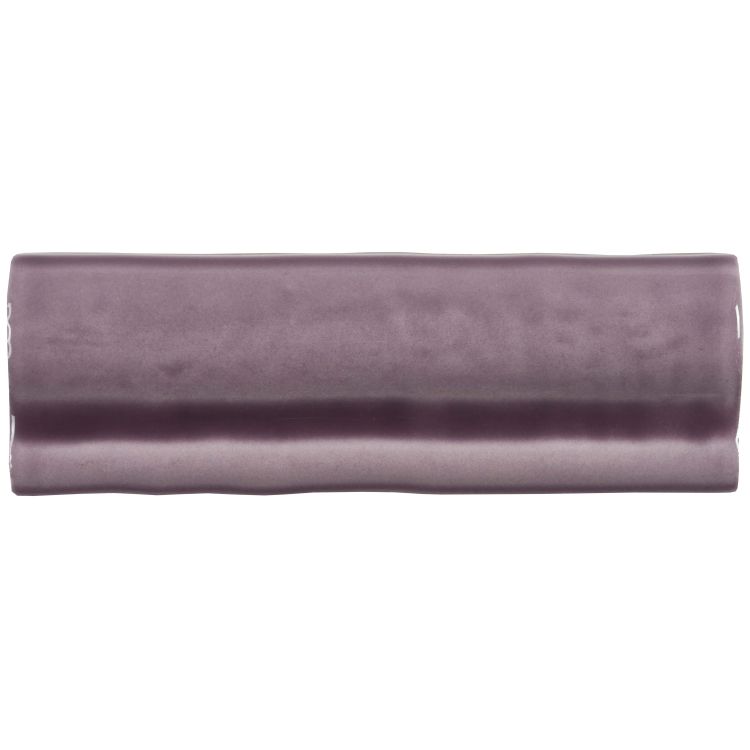 Glasierte Keramik-Bordüre in Mauve