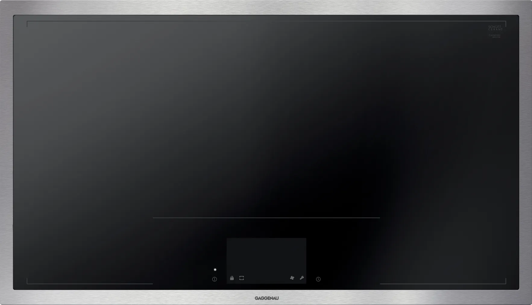 Modernes Gaggenau Induktionskochfeld mit Touch-Bedienfeld und Edelstahlrahmen