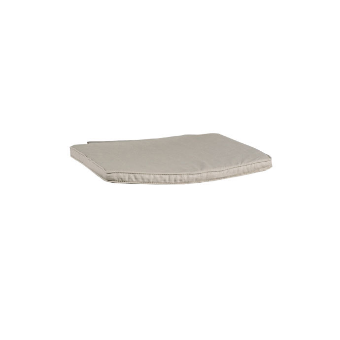 Beige Sitzauflage, eckig geformt, ideal als Polster für Stühle oder Bänke
