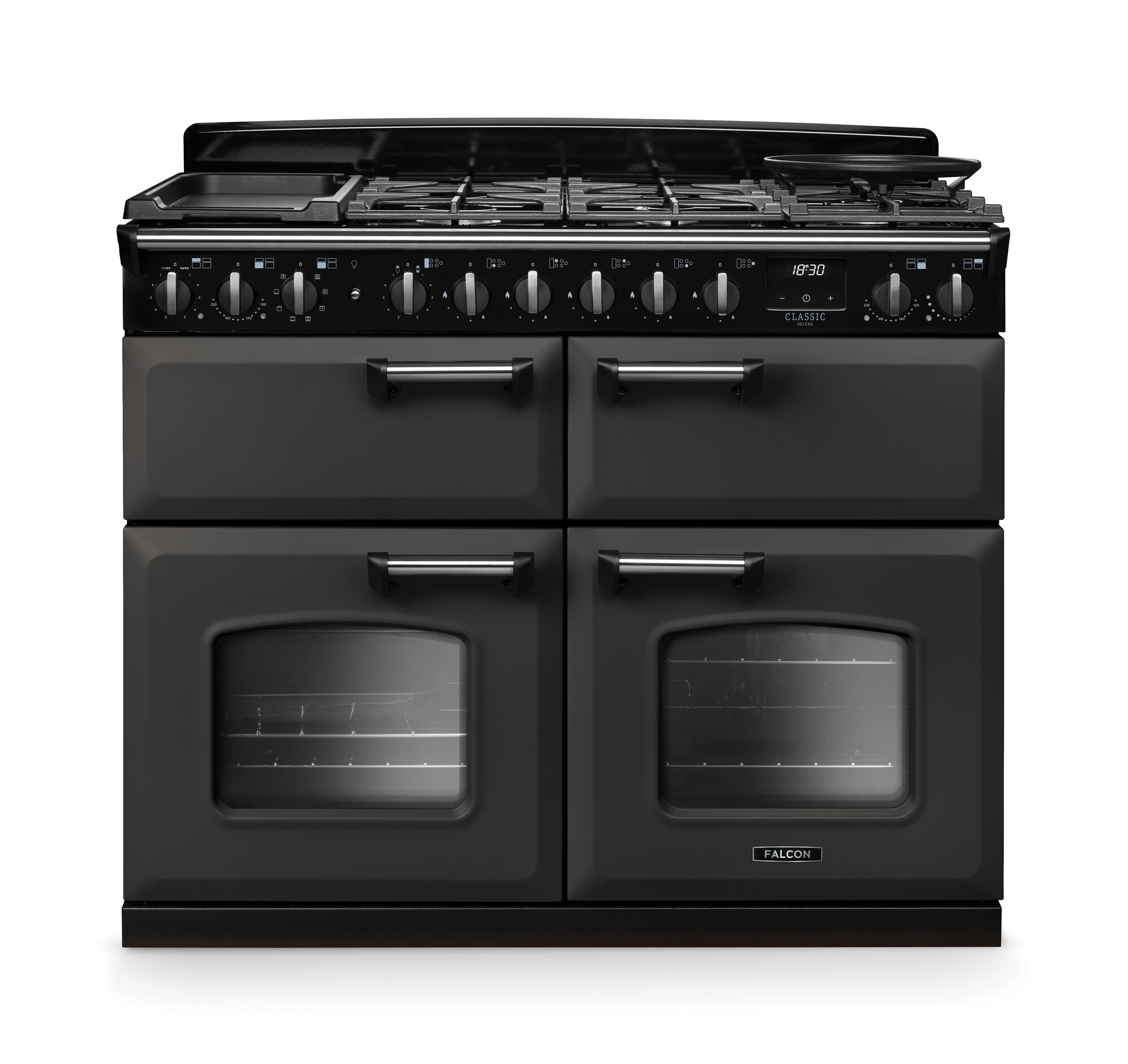Falcon Classic Gasherd mit Doppelofen, Schwarz