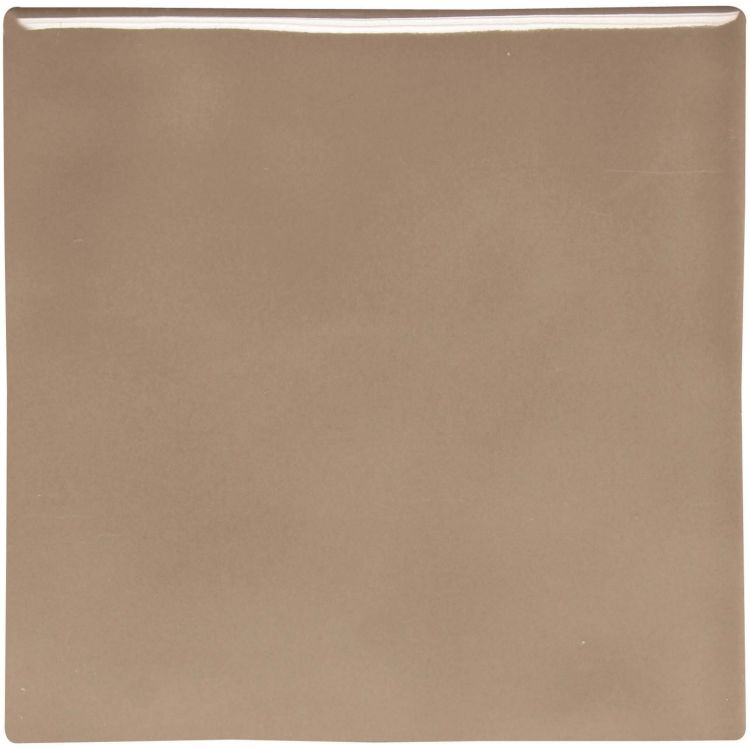 Quadratische beige Keramikfliese glänzend, 10x10 cm