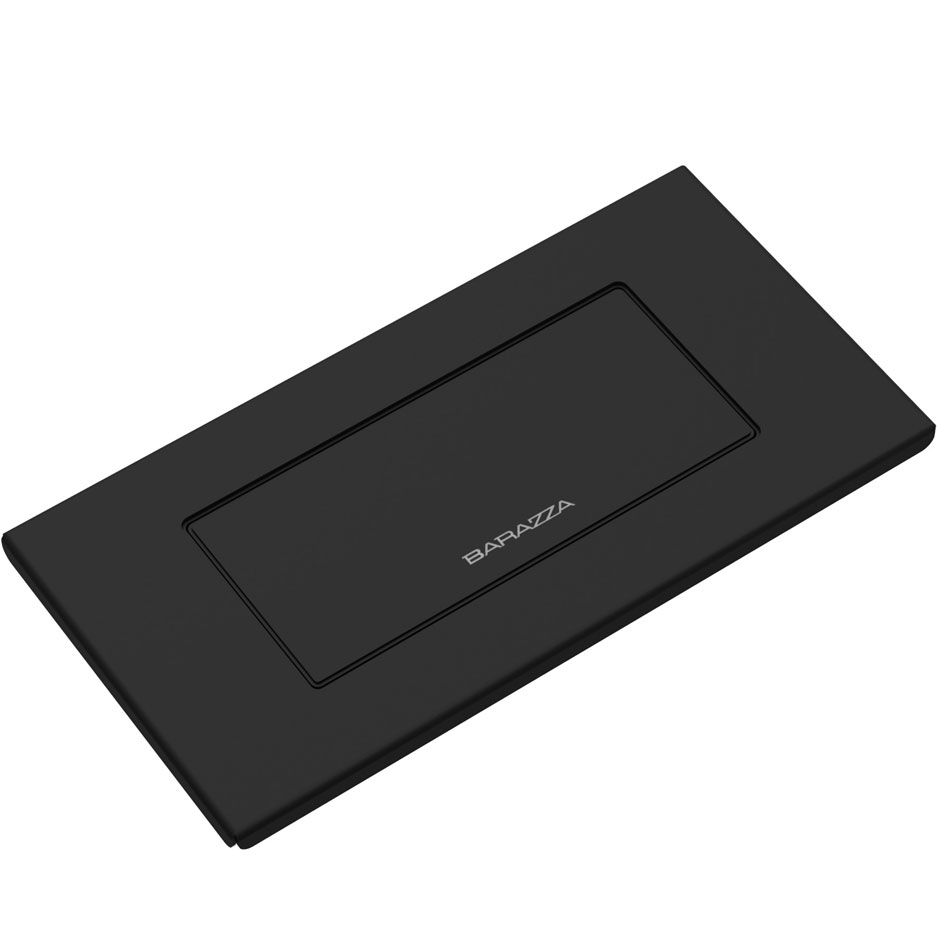 Schwarze Abdeckung von Barazza für Küchenspülen, rechteckig, elegantes und modernes Design