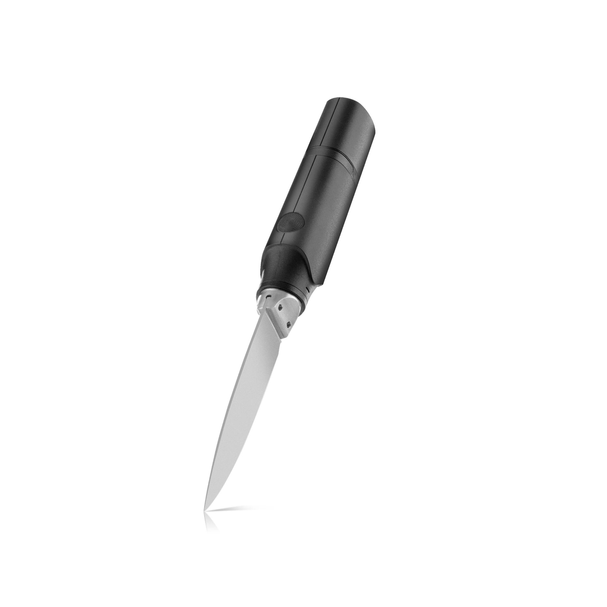Schwarzes Klappmesser mit Edelstahlklinge