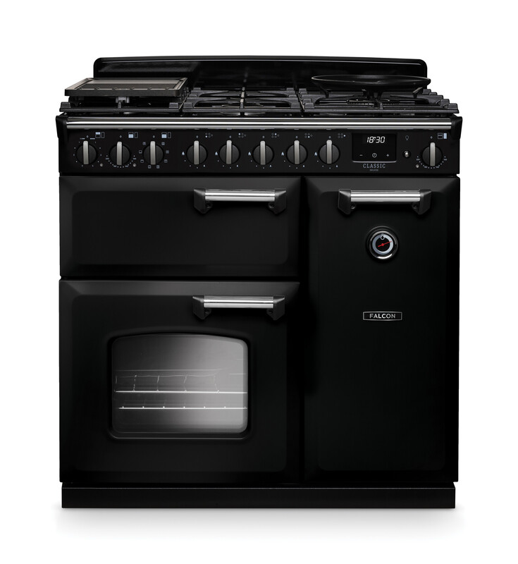 Falcon Classic 110 Gas-Standherd, Schwarz, Multikochfeld