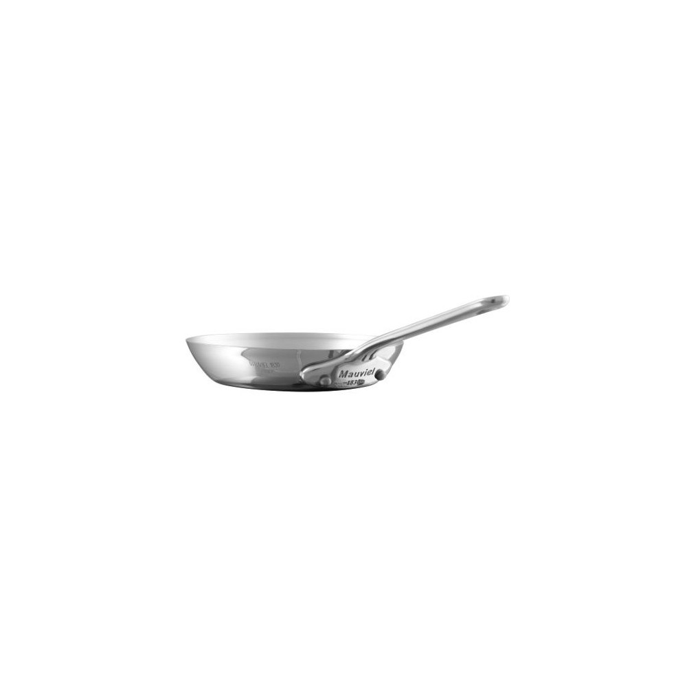Edelstahlpfanne Mauviel M’Cook mit ergonomischem Griff, ideal zum Braten und Kochen