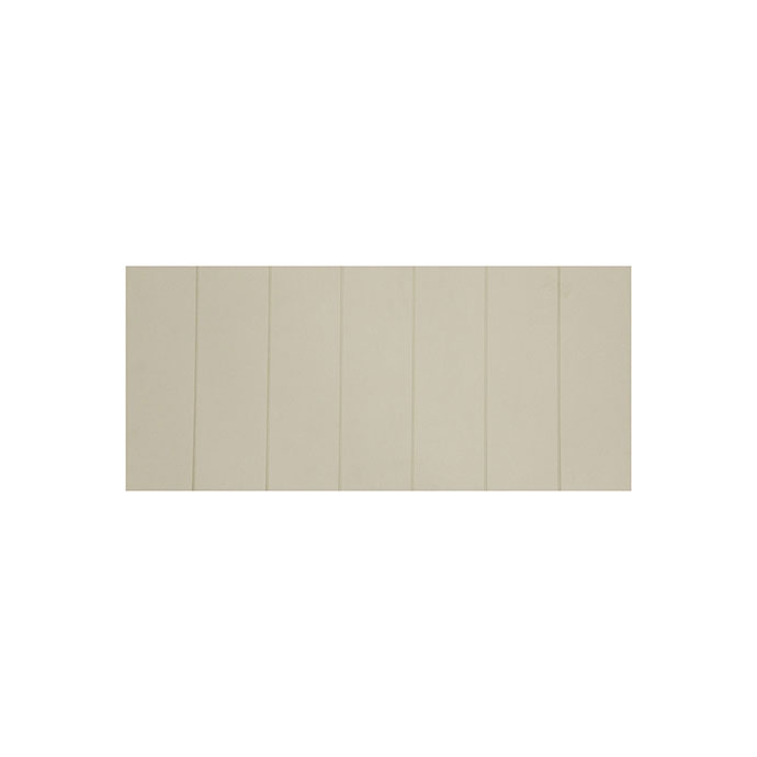 Rechteckiges beige Wandpaneel mit mehreren vertikalen Rillen, geeignet zur Wandverkleidung
